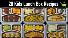 20  Lunch Box Recipes For Kids | Indian Lunch Box Recipes  | Easy And Quick Tiffin Ideas For Kids