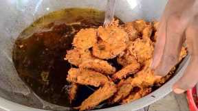 Deep-fried potato patties | Indian Street Food | ASMR (4K60)