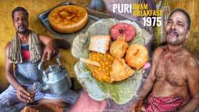 Without Onion Garlic Breakfast at Puri Dham | Since 1￼975 | Odisha Food Tour | Street Food India