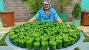 Shimla Mirch Recipe | Onion Capsicum Masala Recipe By Granny | Indian recipes | Veg Village food