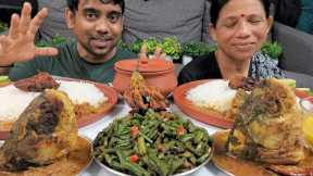 ASMR very Spicy Fish and Shrimp Curry With Basmati Rice Food Mukbang