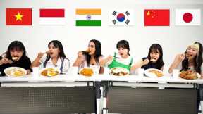 Try 6 Asian Rice From Each Countries! Korea, India, Indonesia, Vietnam, Japan, China (ASMR MUKBANG)