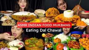 ASMR INDIAN FOOD MUKBANG | mukbang asmr | eating dal chawal, aloo bhorta, aloo gobhi, fish fry😋🍛