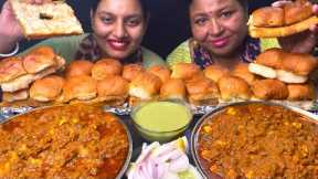 Eating Lots Of Pav Bhaji With Ghevar 😋😋ll Saas & Bahu ll Foodie Gd ll
