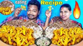 Traditional food recipe | mukbang big bites eating | vegetables dal rice eating | eating show
