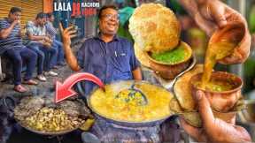 0% Oil in Curry | He use Kulhad & Leaf for Serving | Lala Ji Kachori Since 1964 | Street Food India