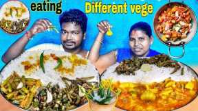 Different type vegetables rice eating | mukbang big bites eating show | mukbang eating show