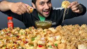 Unlimited Noodle Golgappa, Panipuri, Dahi Puri Eating Challenge | Indian Street Food Challenge
