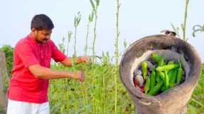 Bhindi Ki Sabji | Dahi Tikhari | Chutney | Indian Cooking Video 2023