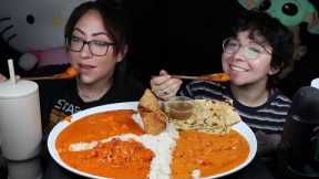 INDIAN FOOD MUKBANG | TIKKA MASALA AND BUTTER CHICKEN