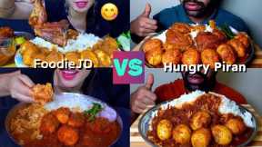 ASMR EATING SPICY EGG CURRY 😋🥵 | INDIAN FOOD MUKBANG | Homemade Food Eating Video | Asmr Food
