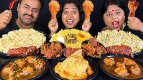 Spicy Chinese Food Eating Challenge - Chowmin, Biriyani, Lollipop | Asmr Mukbang | Street Food