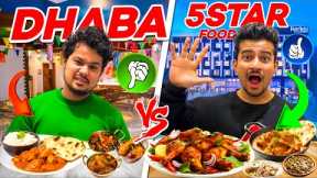 5 STAR HOTEL FOOD vs DHABA FOOD with elder brother | Mutton Rara, Mutton Rogan, Tandoori Chicken Etc