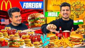 INDIAN BURGER BRAND vs FAMOUS FOREIGN BURGER BRAND | McDonald's vs Wat A Burger | Which One Is Best!