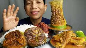 ASMR GHAAS CUP Fish Tail Curry With Basmati Rice MUKBANG Food Show
