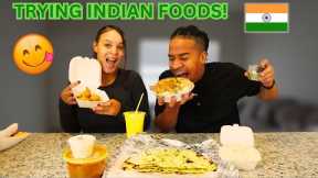 TRYING INDIAN FOOD FOR THE FIRST TIME!! (Butter chicken, naan, etc.)