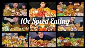 10x Speed Eating🤤Indian Street Food Eating 🤤❤ #mukbang #asmrfood #streetfood #eating #indianfood 🧿