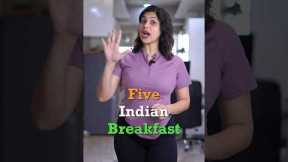 5 Indian breakfast for weight loss journey 👍 #fit #health #weightloss #fitness