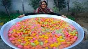 1000 Cham Cham Prepared By Granny | Rasgulla Recipe | Indian Sweets | Colourful Recipe