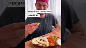 Do you eat INDIAN food with your hands?🤩♥️🥘|How to eat Indian food properly(throwback)|CHEFKOUDY