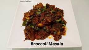 Healthy Broccoli Masala - Broccoli Recipes Indian Vegetarian - Moms Tasty Food