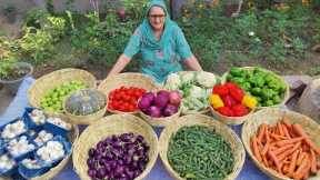 KADAI VEG Recipe || Colourful Vegetables Cooking || Village Food || Indian Recipe