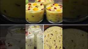 3 Easy Indian Desserts Recipes |  Indian Sweets Recipes & Desserts | Kheer Recipe | Fruit Custard